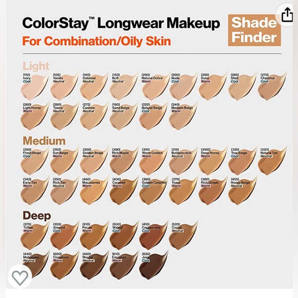 NWT Set of 2 # 610 espresso Revlon colors stay liquid foundation, 24 hours - Picture 5 of 8